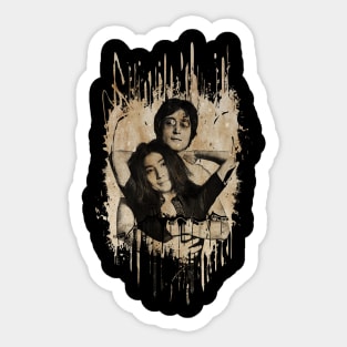 John And Yoko Sticker